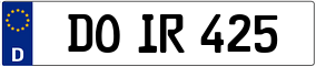 Trailer License Plate